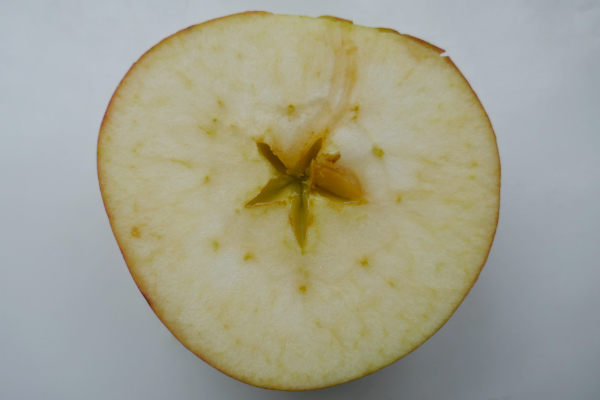 Transversely cut apple showing the Pentacle symbol